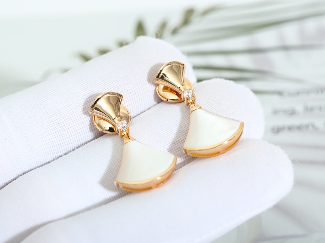 [⭐Sparkve]DREAM MOP PINK GOLD EARRINGS