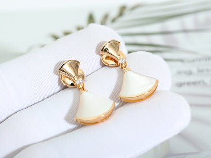 [⭐Sparkve]DREAM MOP PINK GOLD EARRINGS