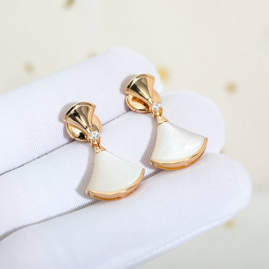[⭐Sparkve]DREAM MOP PINK GOLD EARRINGS
