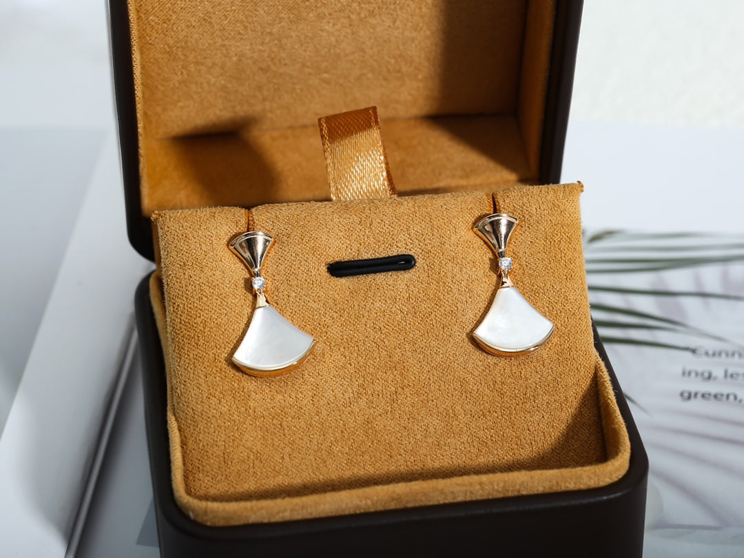 [⭐Sparkve]DREAM MOP PINK GOLD EARRINGS