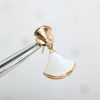 [⭐Sparkve]DREAM MOP PINK GOLD EARRINGS