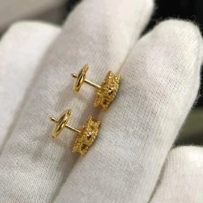 [⭐Sparkve]CLOVER MINI 9.5MM MALACHITE  EARRINGS