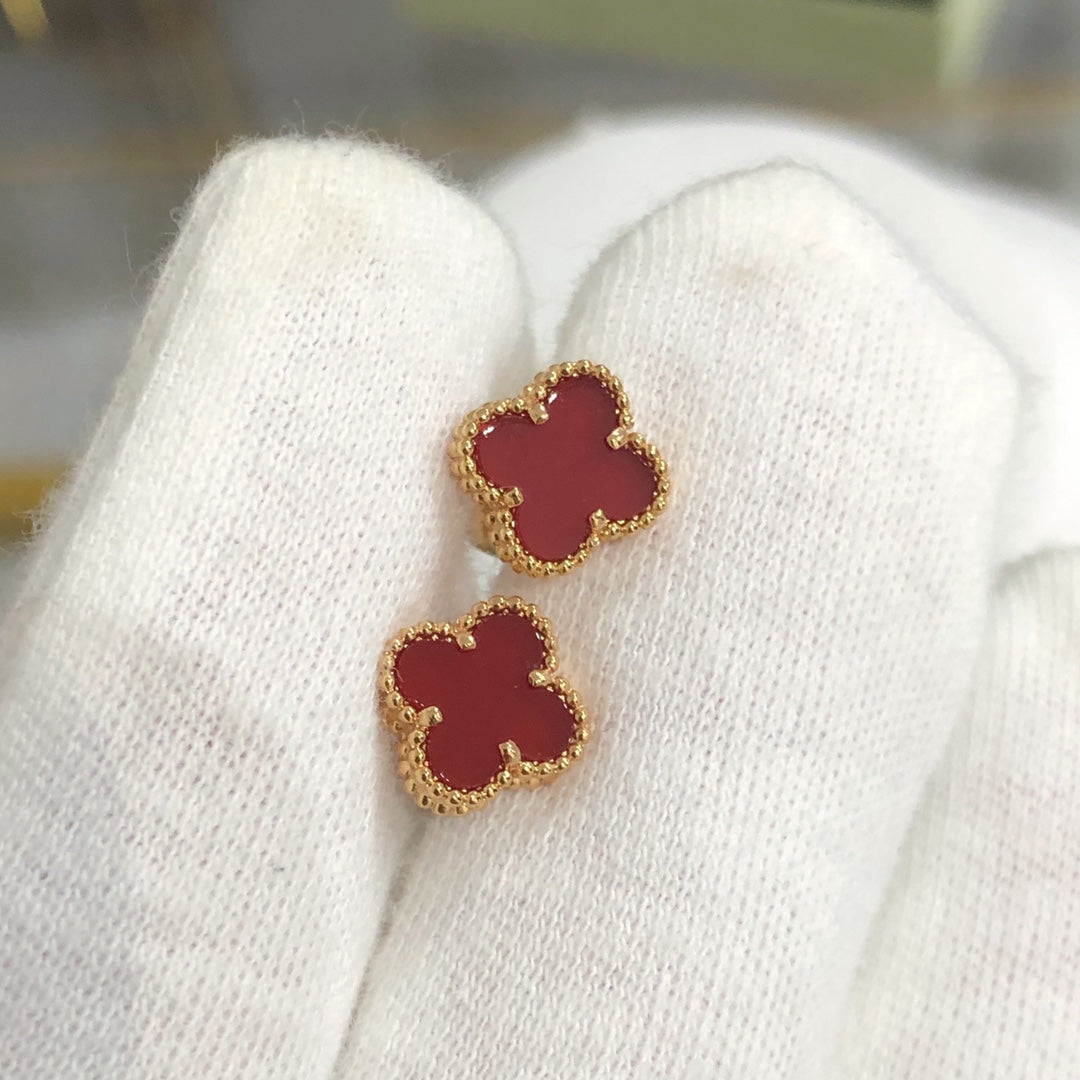 [⭐Sparkve]CLOVER MINI GOLD EARRINGS