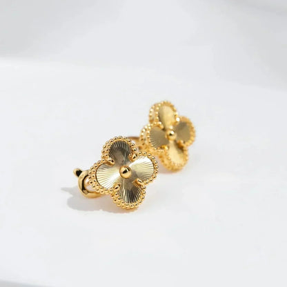 [⭐Sparkve]CLOVER MEDIUM 1 MOTIFS LASER EARRINGS