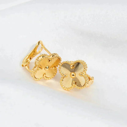 [⭐Sparkve]CLOVER MEDIUM 1 MOTIFS LASER EARRINGS