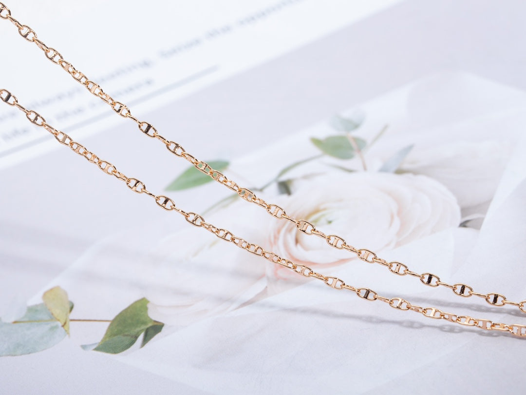 [⭐Sparkve]ECHAPPEE NECKLACE PINK GOLD