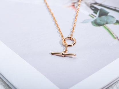 [⭐Sparkve]ECHAPPEE NECKLACE PINK GOLD