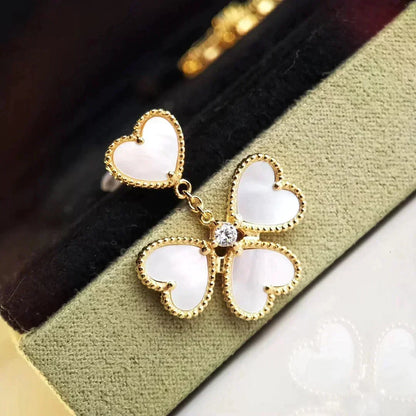[⭐Sparkve]CLOVER SWEET WHITE MOP EARRINGS