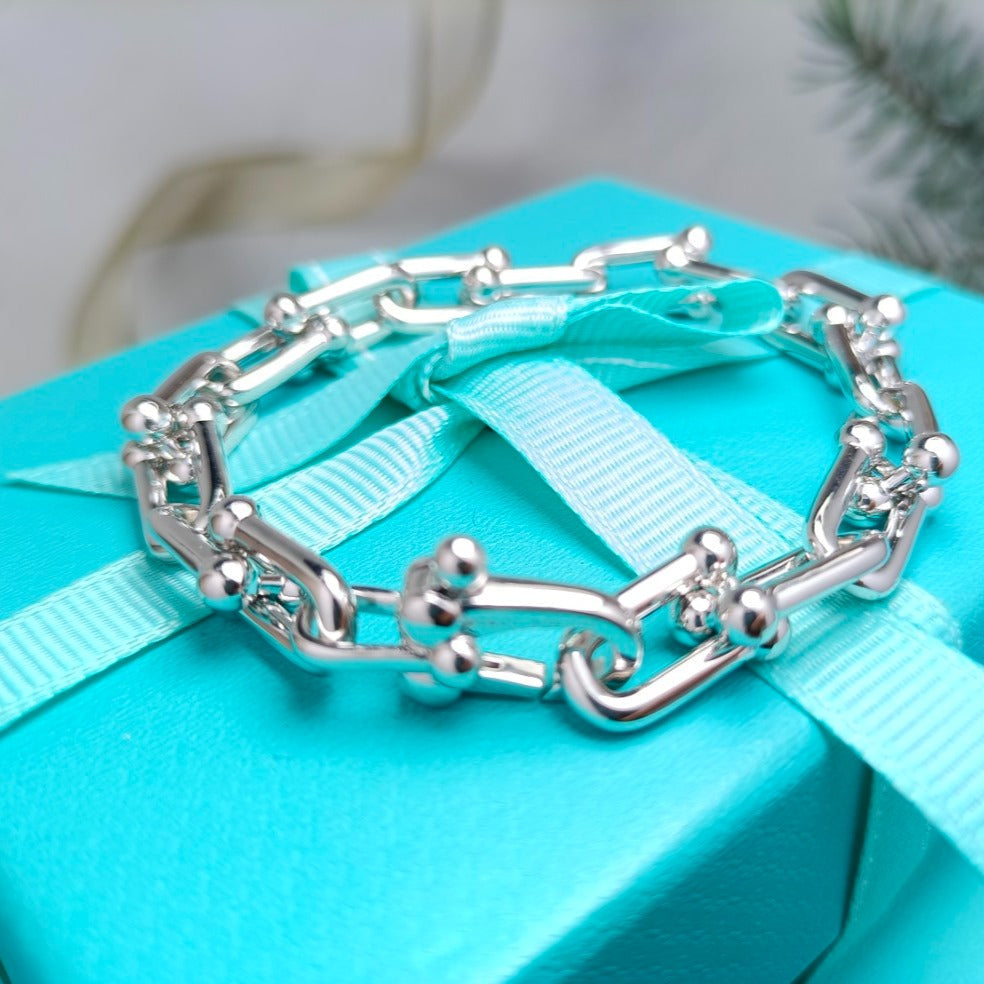 [⭐Sparkve Jewels]HARDWEAR BRACELET PINK GOLD AND SILVER