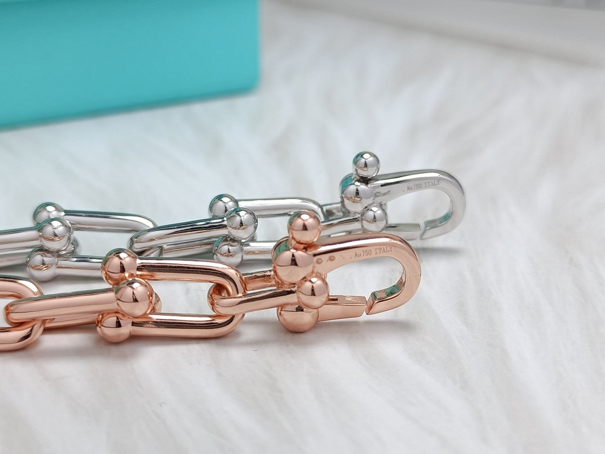 [⭐Sparkve Jewels]HARDWEAR BRACELET PINK GOLD AND SILVER