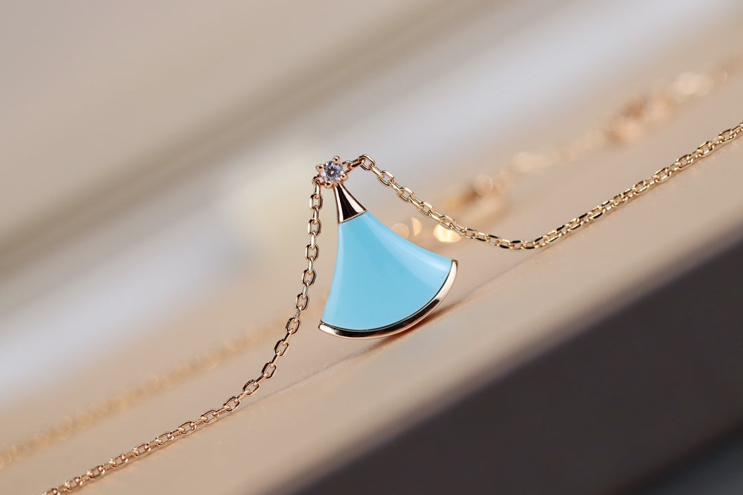 [⭐Sparkve]DREAM NECKLACE TURQUOISE PINK GOLD
