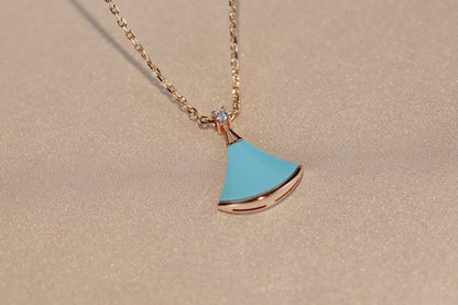[⭐Sparkve]DREAM NECKLACE TURQUOISE PINK GOLD