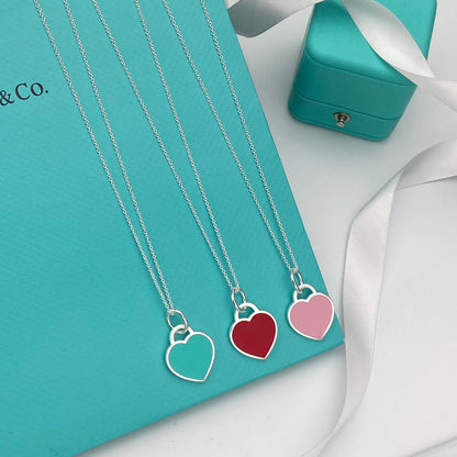 [⭐Sparkve Jewels]HEART PEDANT SILVER NECKLACE