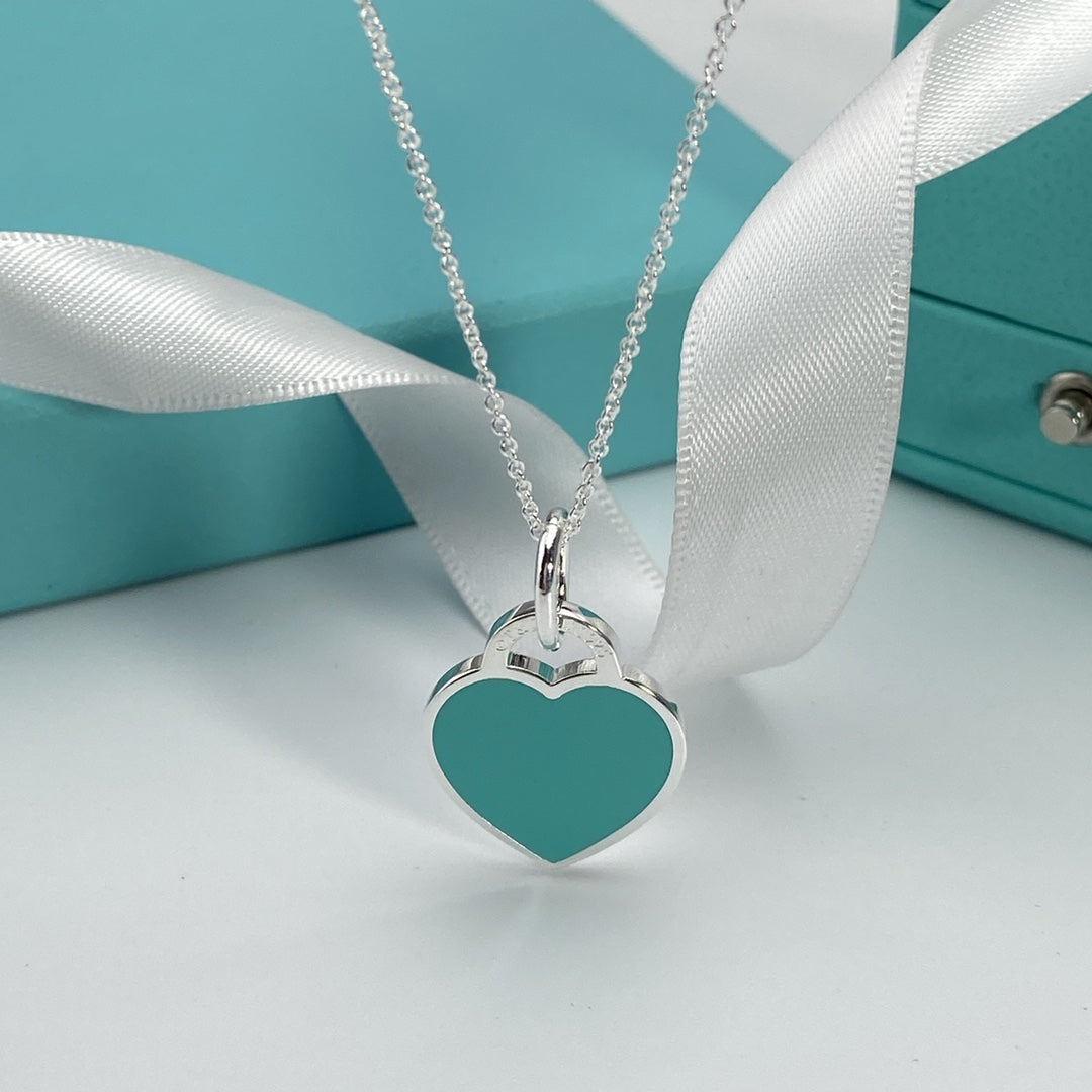 [⭐Sparkve Jewels]HEART PEDANT SILVER NECKLACE