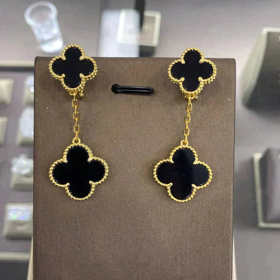 [⭐Sparkve]CLOVER 2 MOTIFS  EARRINGS (MULTIPLE CHOICESC