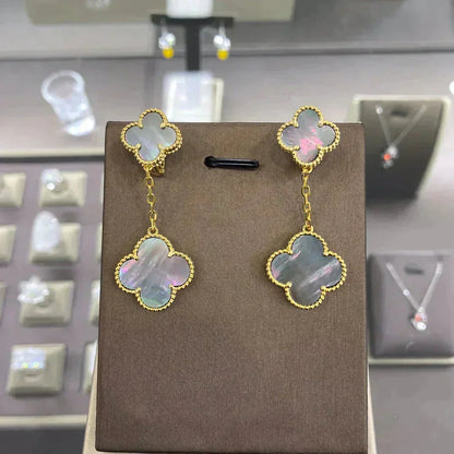 [⭐Sparkve]CLOVER 2 MOTIFS  EARRINGS (MULTIPLE CHOICESC