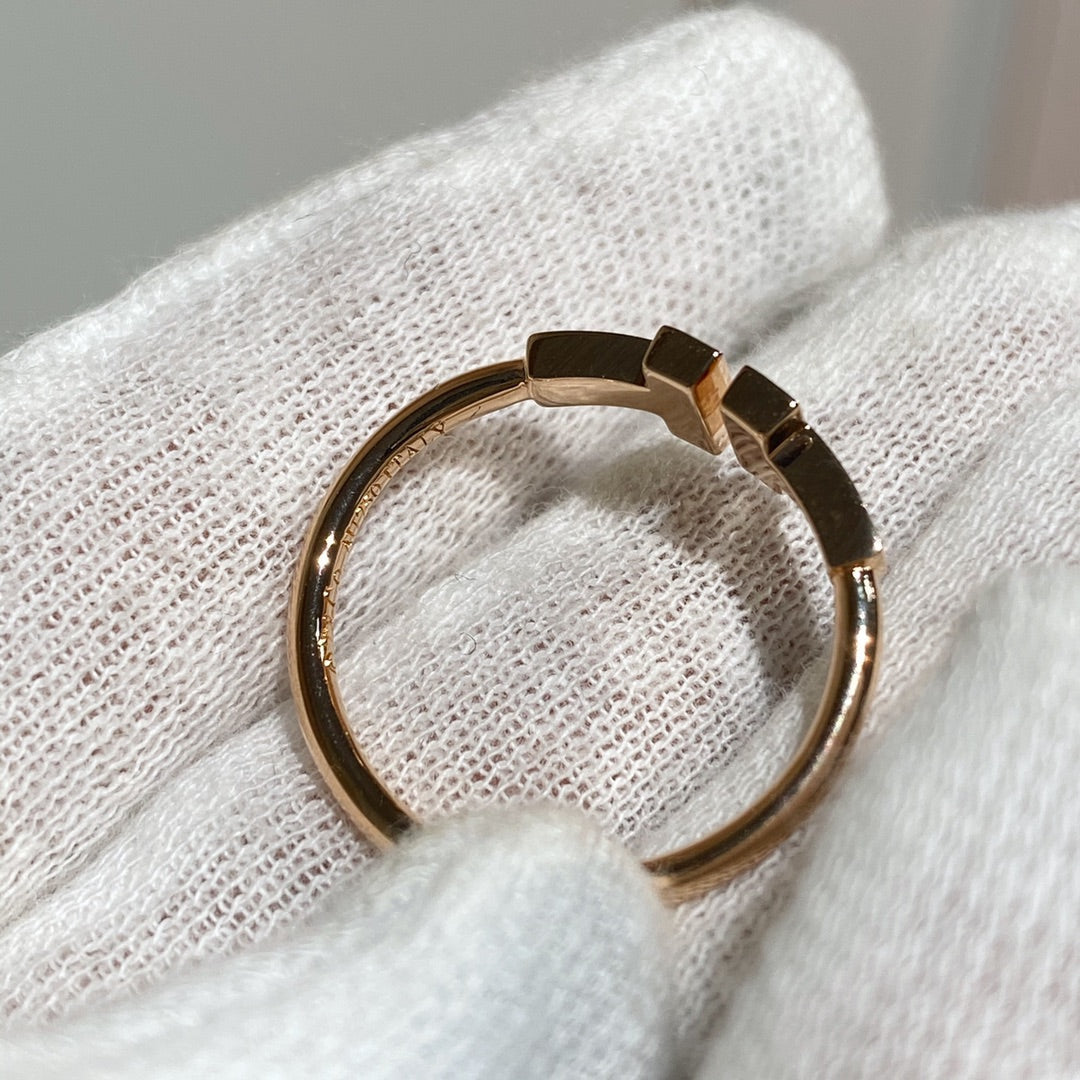 [⭐Sparkve Jewels] WIRE RING DIAMOND PINK GOLD