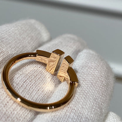 [⭐Sparkve Jewels]T WIRE MOP DIAMOND RING PINK GOLD