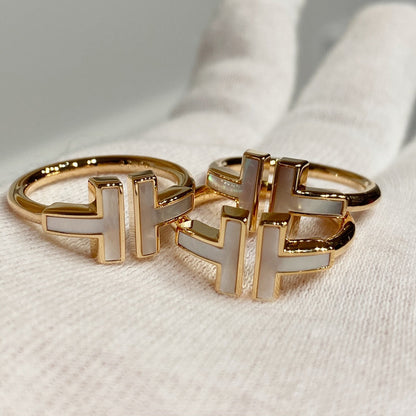 [⭐Sparkve Jewels] WIRE MOP RING PINK GOLD