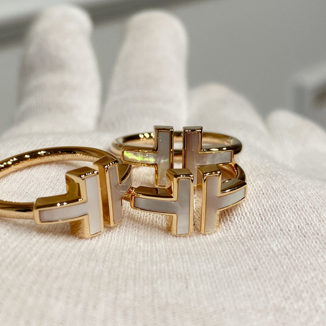[⭐Sparkve Jewels] WIRE MOP RING PINK GOLD