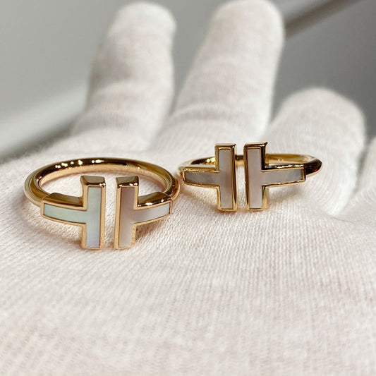 [⭐Sparkve Jewels] WIRE MOP RING PINK GOLD