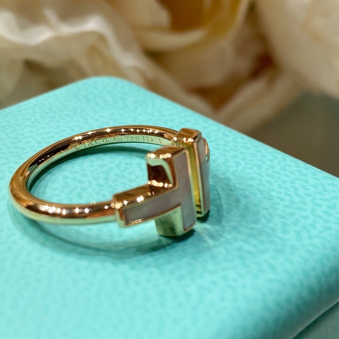 [⭐Sparkve Jewels] WIRE MOP RING PINK GOLD