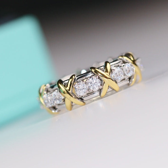 [⭐Sparkve Jewels]SIXTEEN STONE RING GOLD