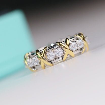 [⭐Sparkve Jewels]SIXTEEN STONE RING GOLD