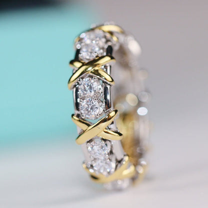 [⭐Sparkve Jewels]SIXTEEN STONE RING GOLD