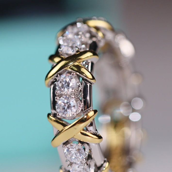 [⭐Sparkve Jewels]SIXTEEN STONE RING GOLD