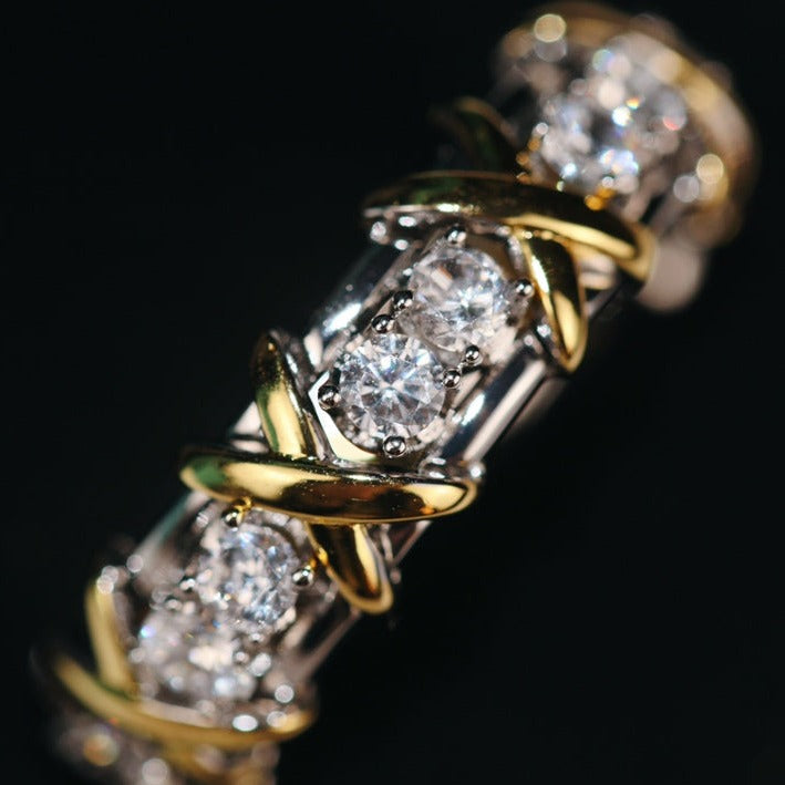 [⭐Sparkve Jewels]SIXTEEN STONE RING GOLD