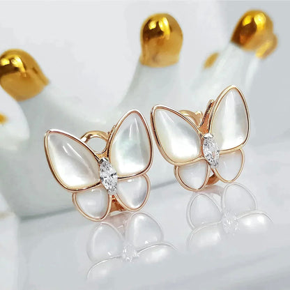 [⭐Sparkve]BUTTERFLY MOP DIAMOND EARRINGS