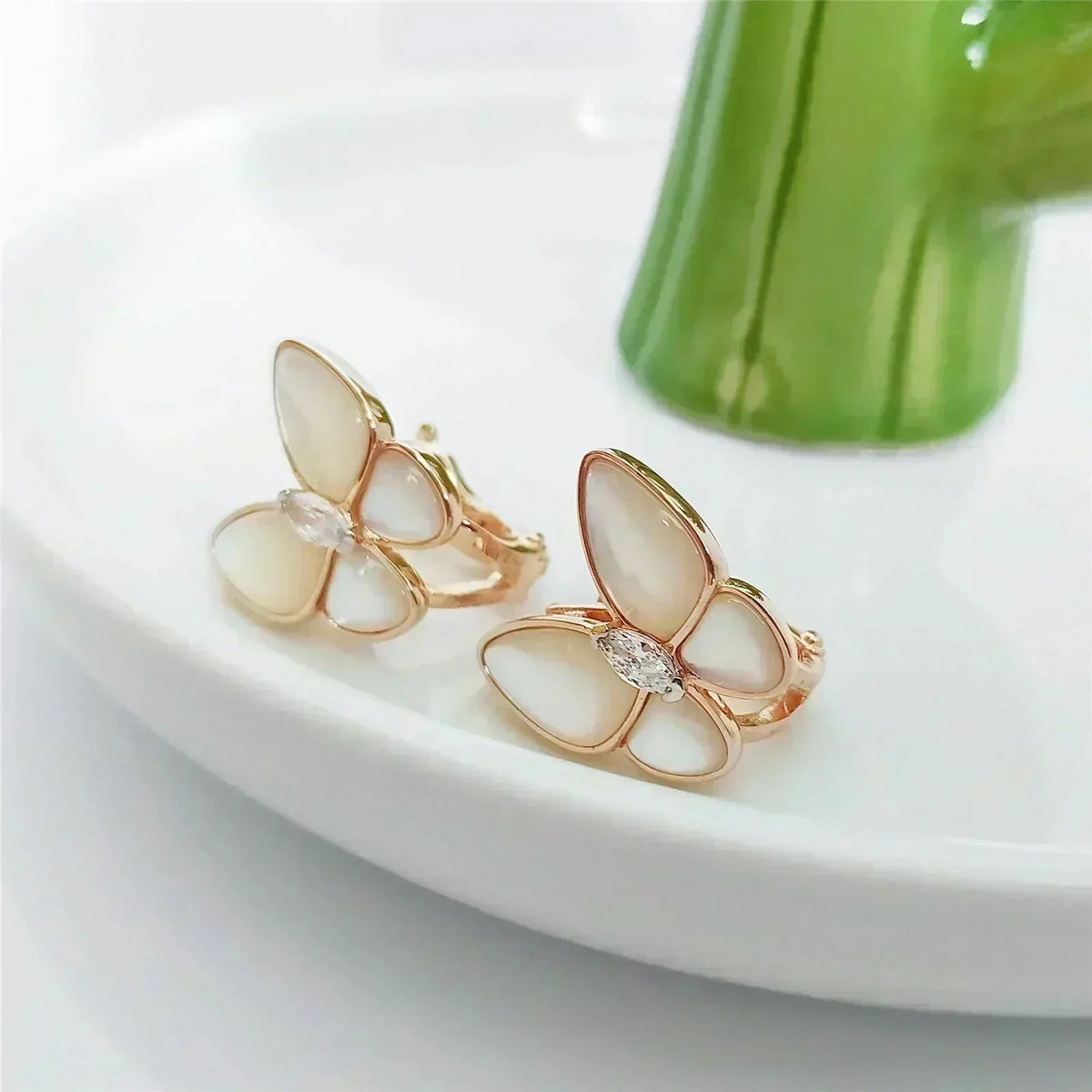 [⭐Sparkve]BUTTERFLY MOP DIAMOND EARRINGS