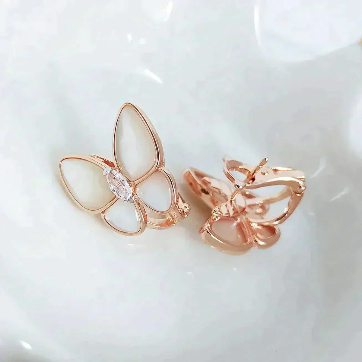 [⭐Sparkve]BUTTERFLY MOP DIAMOND EARRINGS