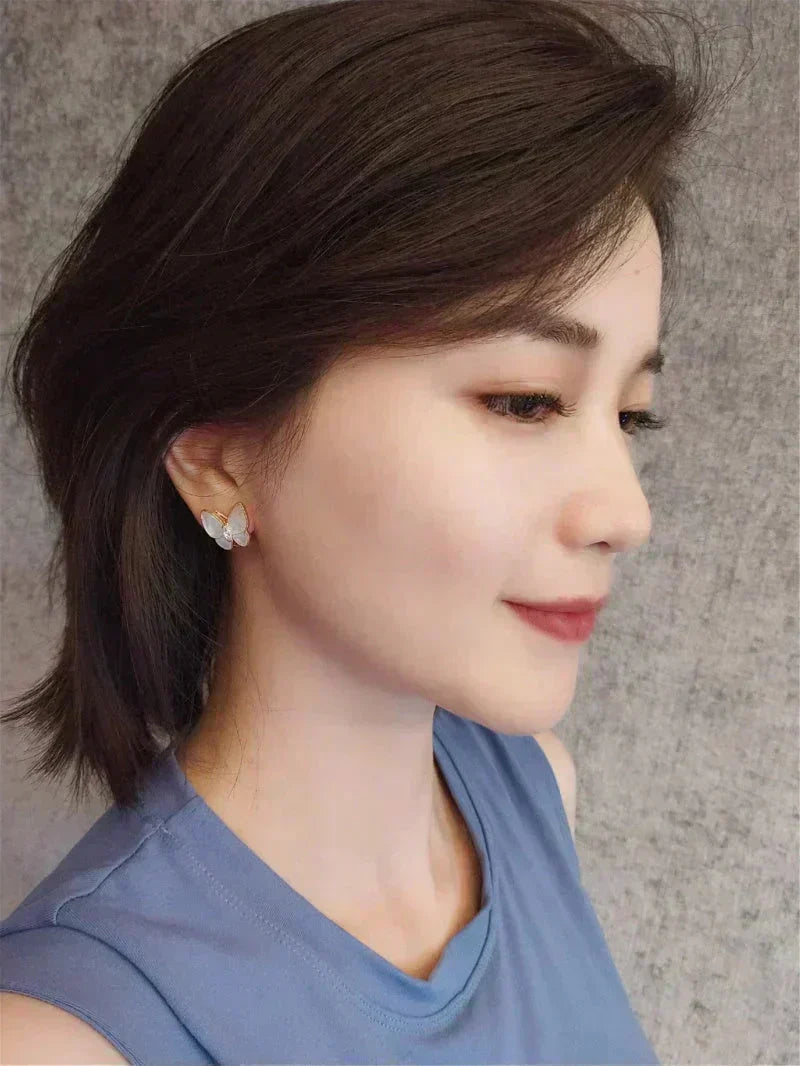 [⭐Sparkve]BUTTERFLY MOP DIAMOND EARRINGS