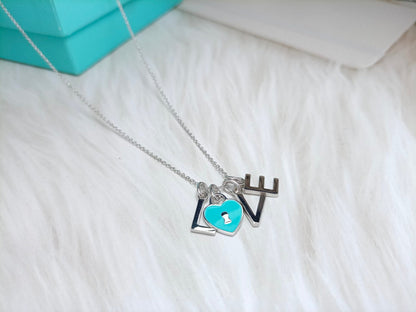 [⭐Sparkve Jewels]LOVE TEXT PEDANT NECKLACE