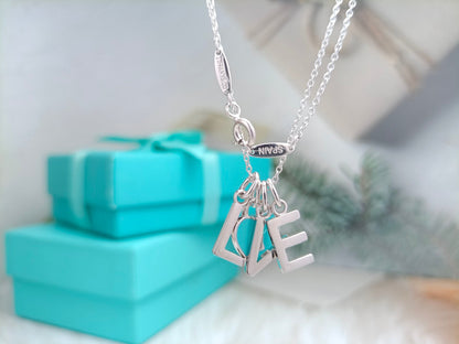[⭐Sparkve Jewels]LOVE TEXT PEDANT NECKLACE