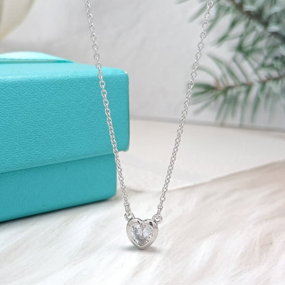 [⭐Sparkve Jewels]HEART BIG DIAMOND NECKLACE