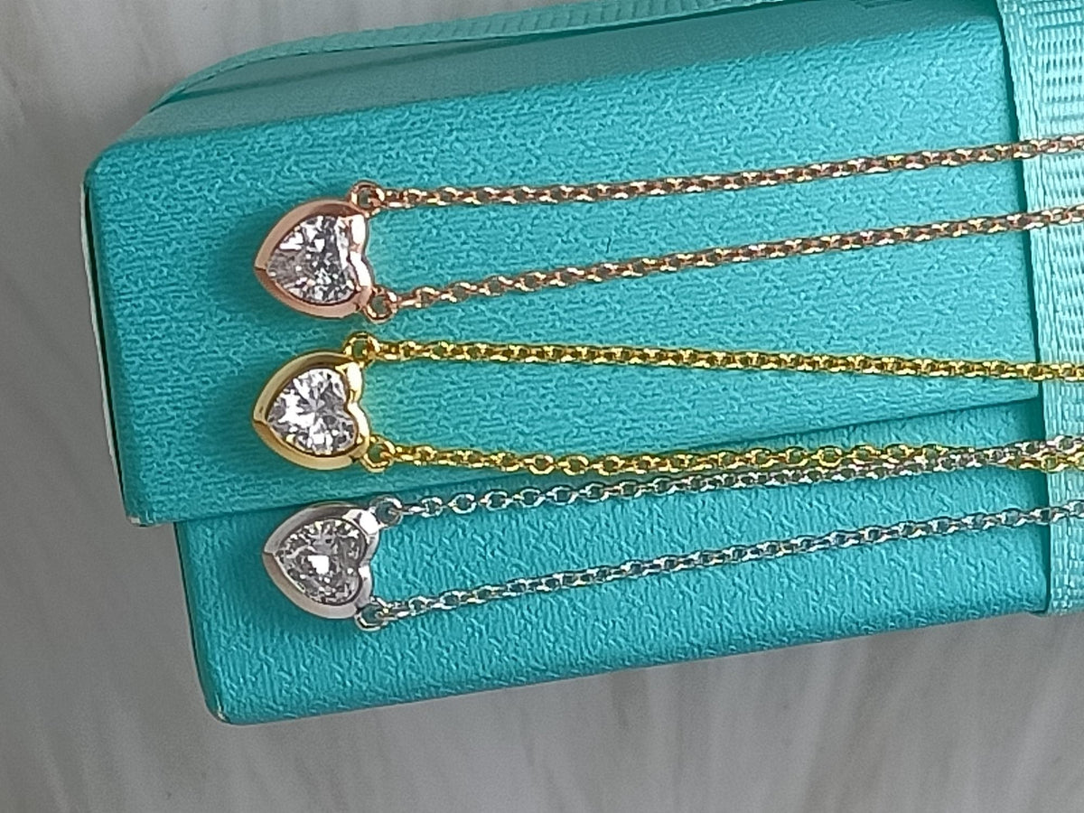 [⭐Sparkve Jewels]HEART BIG DIAMOND NECKLACE