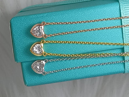 [⭐Sparkve Jewels]HEART BIG DIAMOND NECKLACE