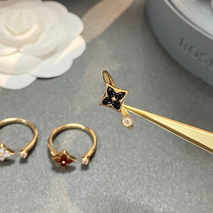[⭐Sparkve]STAR 1 DIAMOND OPEN RING