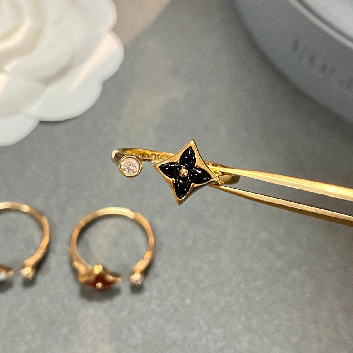 [⭐Sparkve]STAR 1 DIAMOND OPEN RING