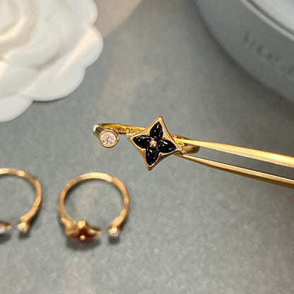 [⭐Sparkve]STAR 1 DIAMOND OPEN RING