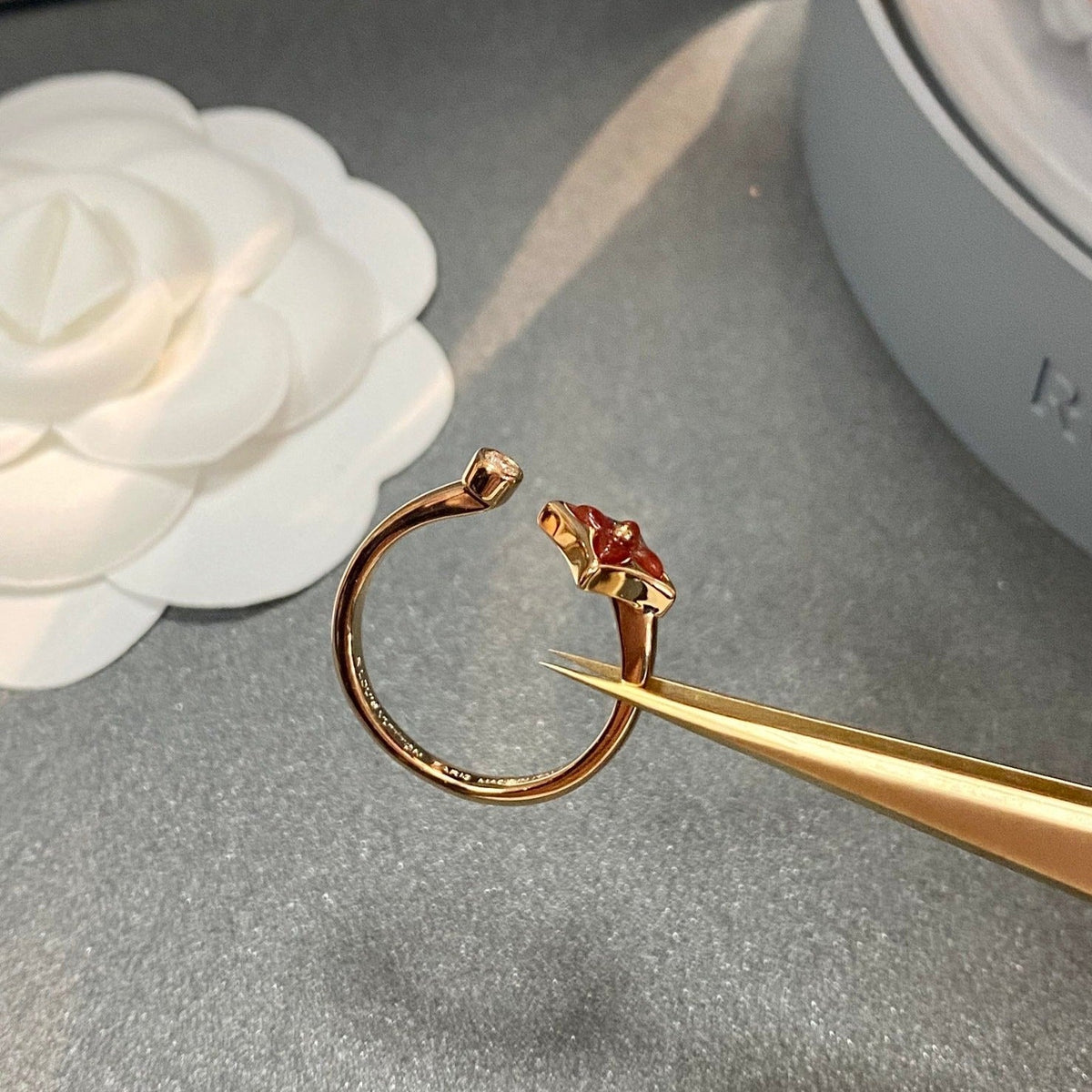 [⭐Sparkve]STAR 1 DIAMOND OPEN RING