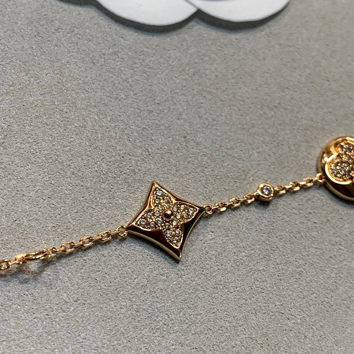 [⭐Sparkve]STAR AND SUN 4 MOTIFS GOLD DIAMONDS BRACELET