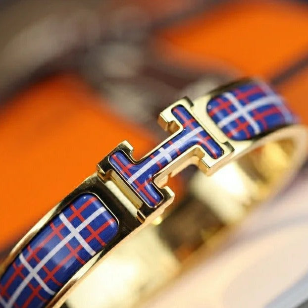 [⭐Sparkve]H TARTAN BRACELET 12MM
