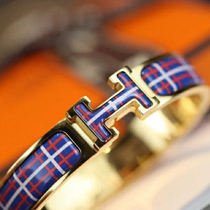 [⭐Sparkve]H TARTAN BRACELET 12MM