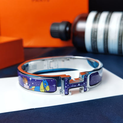 [⭐Sparkve]H STAR AND MOON BRACELET 12MM