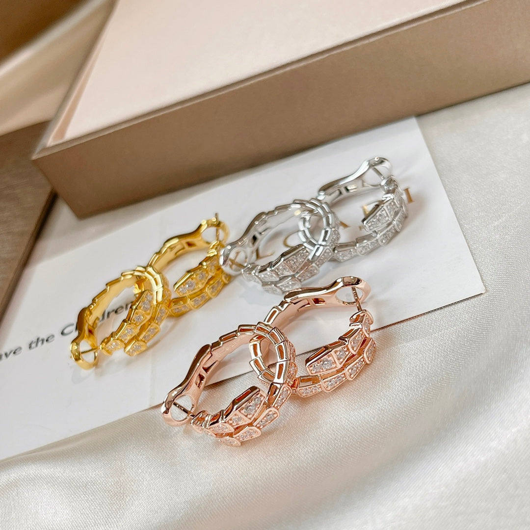 [⭐Sparkve]SERPENTI EARRINGS DIAMOND