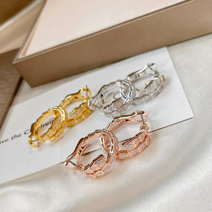 [⭐Sparkve]SERPENTI EARRINGS DIAMOND